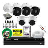 Kit 5 Câmeras Dome E Bullet 720p Com Dvr 8ch E Hd 1tb Purple