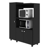 Mueble Auxiliar De Cocina Segovia - Negro