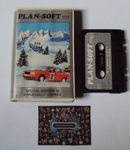 Fita K7 Plansoft - Hyper Rally / Choroq Msx Hotbit / Expert