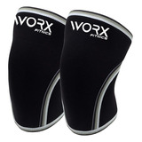 Rodillera Deportiva Worx Gym Compresion Ortopedica Neopreno Color Negro Talla Xl