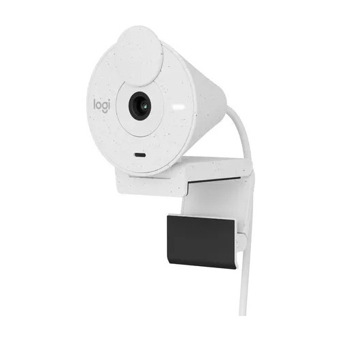 Camara Logitech Brio 300, Webcam Full Hd Rightlight 2,blanco