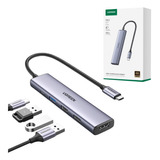 Adaptador Hub 5 En 1 Multipuerto Ugreen Hdmi 4k@30hz 3xusb-a