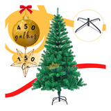 Árvore De Natal Pinheiro 420 Galhos 1,50 Altura Luxo Nevada