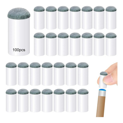 100 Puntas De Billar Sustitutos Punta De Taco 13 Mm
