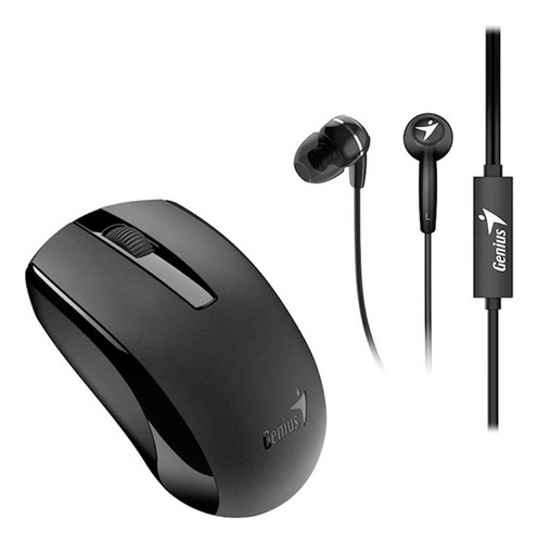 Combo Genius Audifonos Mic Y Mouse Inalámbrico Recargable