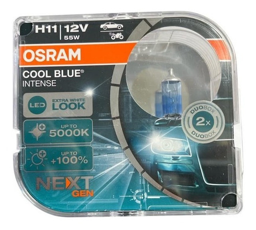 Juego Bombillos Osram Aleman H11 Cool Blue Intense 55w 12v