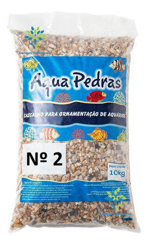 Cascalho De Rio Nº 2 Para Aquários 10kg