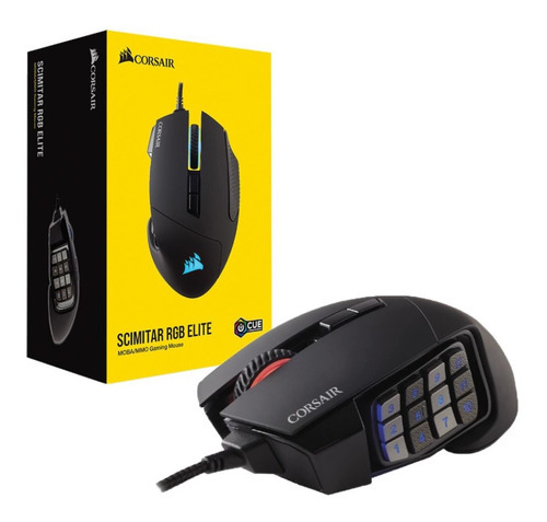 Mouse Gamer Corsair Scimitar Rgb Elite Color Negro