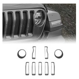 Rt-tcz Para Wrangler Jl Mesh Front Grille Grill Insert Faro 