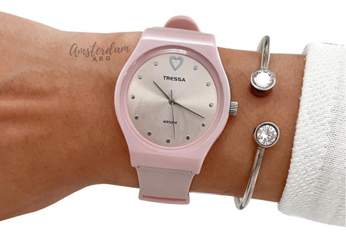 Reloj Tressa Dama Caucho Sumergible Modelo  Funny   