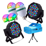 Kit Iluminação Led Festa Dj Balada Boate Jogo De Luz