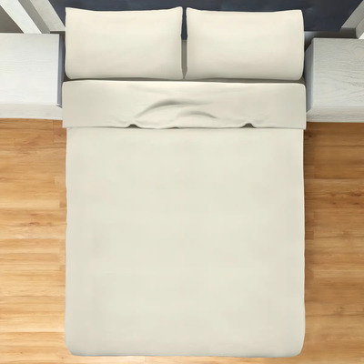 Juego Sábanas Suave Calientitas King Size Polar Elefantito Color Perla Diseño De La Tela Liso | Meses sin interés