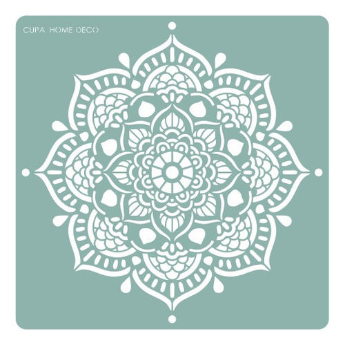  Stencil Decorativo Mandala Agra-