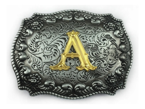Hebillas De Cinturón De Vaquero Occidental,letras: A - Z