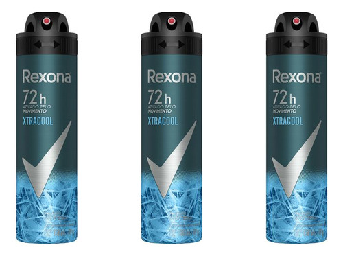 Desodorante Aero Rexona 150ml Masc Xtra Cool-kit C/3un