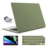 Funda Tuiklol Para Macbook Air 13 M2 + C/teclado Olive