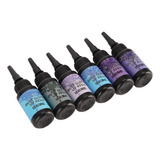 Pegamento Uv, 6 Piezas De Resina Coloreada, 10 Ml Cada Uno C