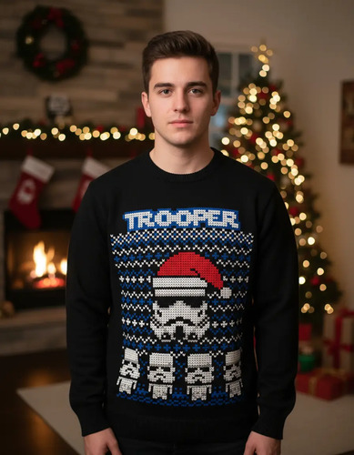 Sueter Navideño Trooper Star Wars Sudadera
