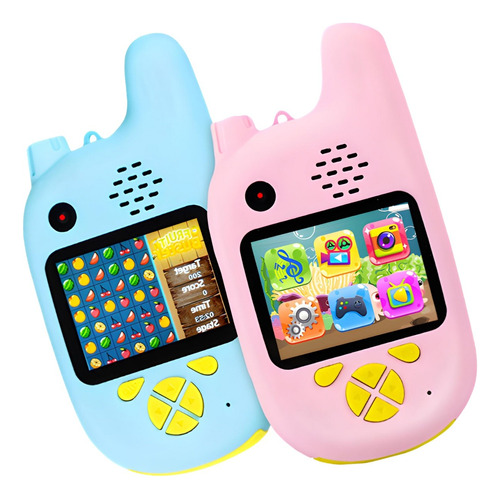 Camera Walkie Talkie Jogos Rádio Infantil Filmadora Diversão