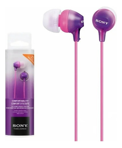 Audífonos In-ear Sony Mdr-ex15lp Violeta