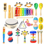 Conjunto De Instrumentos Musicais De Percussão 22 Unidades X