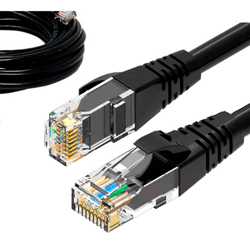 Cabo De Rede Cat6 10 Metros 10m Patch Cord Rj45 Lan Internet