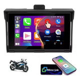 Autoestéreo 5in Reproductor Y Carplay Mirrorlink Para Motos