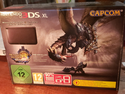 Nintendo 3ds Xl Monster Hunter 3 Ultimate Limited Edition