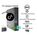 Dell Optiplex 3060 Pc Micro 256 Ssd / 16gb / Wifi /rj45 / Ok