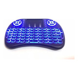 Mini Teclado Wireless Mouse Para Smart Tv/notebook/iPad Cor Do Teclado Preto