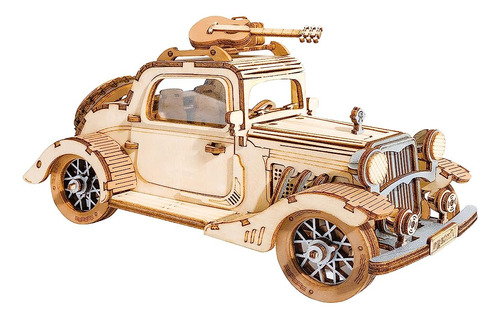 Robotime 3d Wooden Puzzles Car Diy Model Kits Para Construir