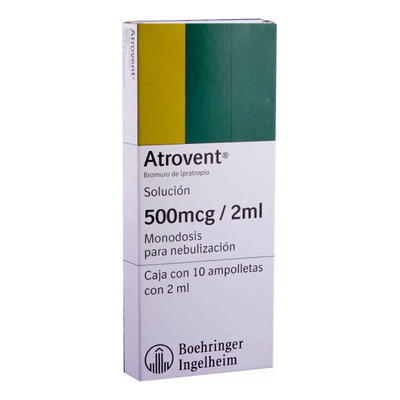 Atrovent Solución 500 Mcg, 10 Ampolletas 2 Ml | Meses sin interés