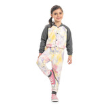 Macacão Infantil Menina Inverno Moletom Tie Dye