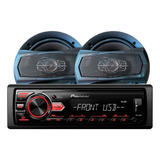 Combo Audio Car Stereo Pioneer+ Parlantes 6 PuLG Bravox Gold