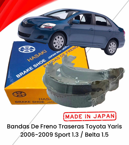 Bandas De Freno Toyota Yaris Sport / Belta 2006-2009 Japan Foto 2