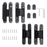 4pack 6 Pulgadas Negro Invisible Puerta Bisagras,heavy ...