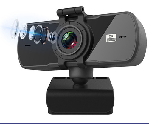 Camara Web Videoconferencia Webcam 1080p Hd Color Negro