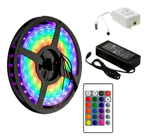 Tira Led Rgb Multicolor 5m Extreme Exkit-rgb Control Remoto