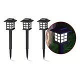 3pcs Mini Lampadas Da Casa Solares Decorativas Para Jardim