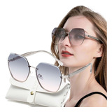 Lentes De Sol Lente Retro Protección Lentes Polarizado Mujer