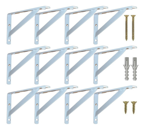 Mão Francesa 15cm 24 Pcs Suporte Cantoneira Para Prateleira