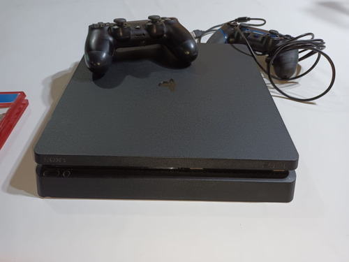 Consola Playstation 4 Sony Slim De 1 Tb 2 Jostick Y 5 Juegos