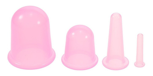 4pcs 4 Tama?os Silicona Taza De Masaje Facial Ventosas De