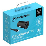 Cargador Motorola Tipo C Completo Turbo Power 18w Para Auto