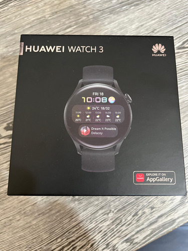 Relógio Inteligente Huawei Watch 3 46mm De Aço Inoxidável