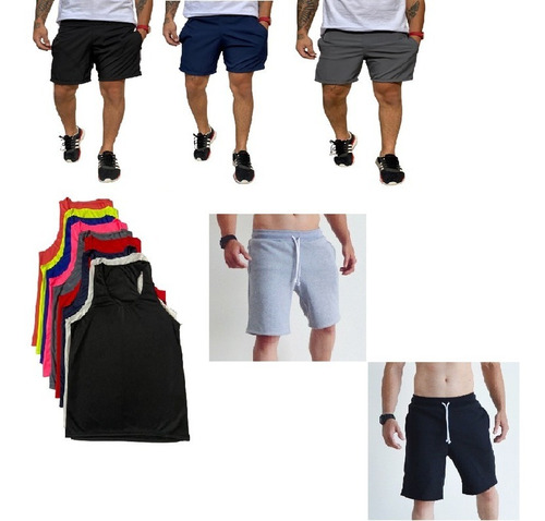 Kit Semanal Masculino Com Roupas Fitness Masculinas Academia