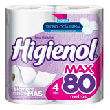 Papel Higienico Higienol Max 80 X 4 Unidades
