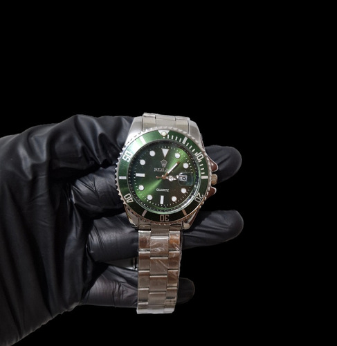 Reloj Rolex Con Fondo Verde Clon