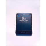 Memory Card Playstation 2 Original Midnight Blue Trasparente