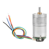 Dc Gear Motor Gm25-310 Encoder Reducción De Velocidad De Met